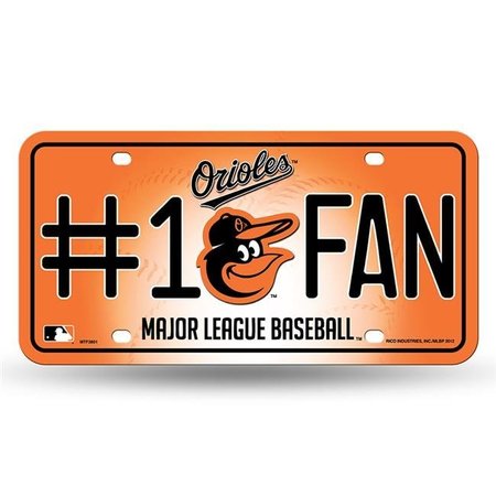 RICO INDUSTRIES Rico Industries MTF3801 No.1 Fan Metal Tag - Baltimore Orioles MTF3801